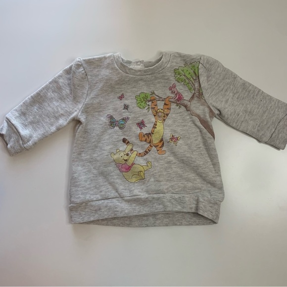 Disney Baby Gray Sweatshirt with Tigger and Piglet - Picture 2 of 8